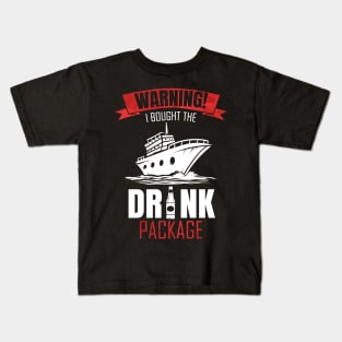 Cruising Drink Package Beer Cruise Vacation Kids T-Shirt